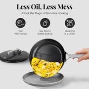 Gotham Steel Modern 11 Pc Pots and Pans Set Non Stick, Affordable Luxury Ceramic Cookware Set, Non-Toxic, Oven & Dishwasher Safe, Black