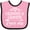 Pink and Black, variant on Inktastic Grammie and Grampie Love Me Boys or Girls Baby Bib