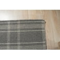 thumbnail image 4 of EORC Gray Transitional Geometric Reversible Plaid Area Rug, 4 of 7