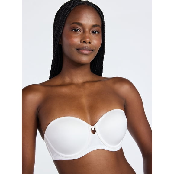 Joyspun Women's Shine Strapless Push-Up Bra, Sizes 34A-40DD