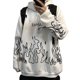 thumbnail image 4 of Otoño e Invierno estilo bf calle Hip-Hop Retro estampado de llama ropa holgada con capucha para parejas más suéter de moda de terciopelo amor, 4 of 4