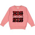 thumbnail image 2 of Inktastic Big Sis Buffalo Plaid Sister Toddler Sweatshirt, 2 of 4