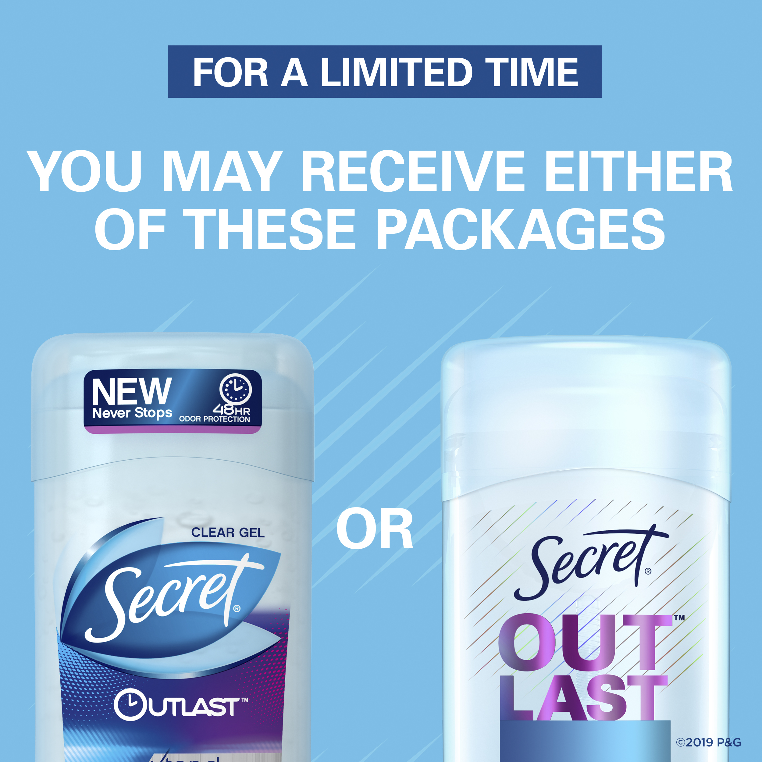 Secret Outlast Clear Gel Antiperspirant Deodorant for Women Sensitive Clean 2.6 oz - image 2 of 13