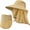 Khaki, variant on Fisherman Hat with Detachable Face Cover for Safari,Adventure-Ready Wide Brim Hat - UPF 50+for Fishing & Hiking