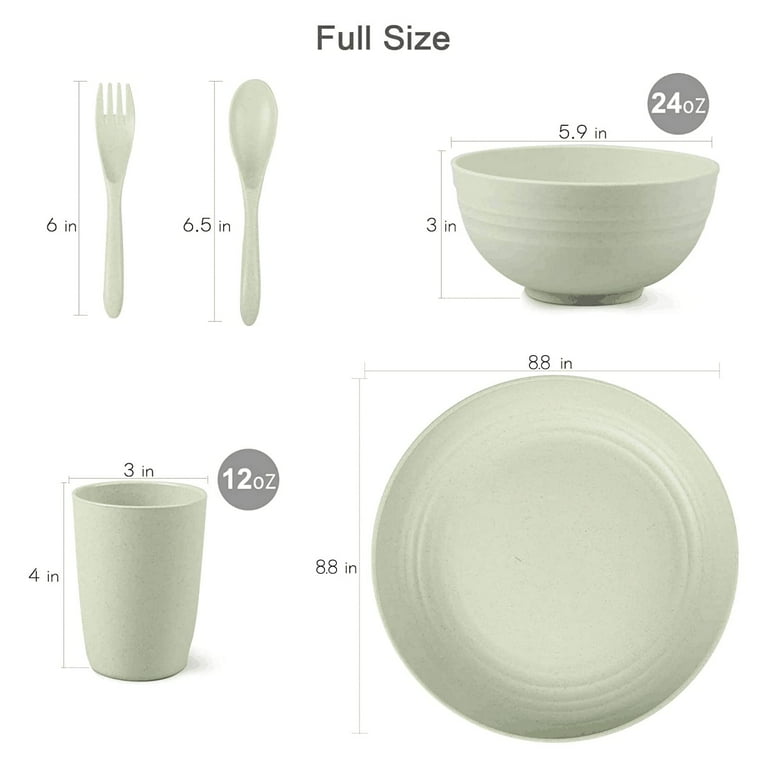 Set, Outdoor Tableware Set, Adult Picnic Set, With Spoons, Chopsticks,  Stackable, Large And Small Plates, Cups, Bento Lunch Containers For Adults  Kids