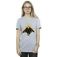 thumbnail image 1 of DC Comics T-Shirt Boyfriend en Coton Noir Adam Rising Symboles Dorés pour Femmes, 1 of 4