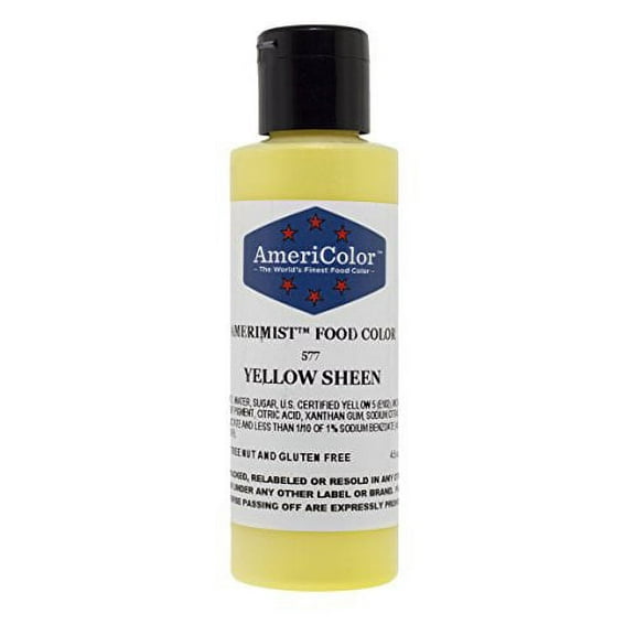 AmeriColor Amerimist Airbrush Color 4.5 Ounce, Yellow Pearl Sheen