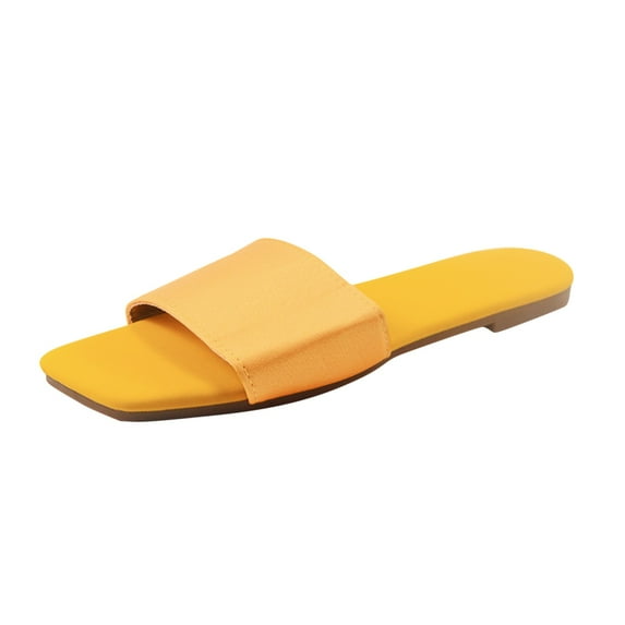 asdoklhq Slip On Shoes for Women,Women Beach Breathable Solid Color Sandals Home Slipper Flip-Flops Flat Shoes