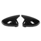 thumbnail image 2 of Cubiertas de espejo de puerta izquierda derecha, carcasas de tapas de espejo lateral estilo bocina para A4 S4 RS4 B9 2015-2019, negro brillante, 2 of 9