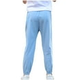 thumbnail image 7 of Hurxie Girls Joggers Cotton Summer Sweatpants Athletic Pants with Elastic Waist Light Blue,6 Year, 7 of 7