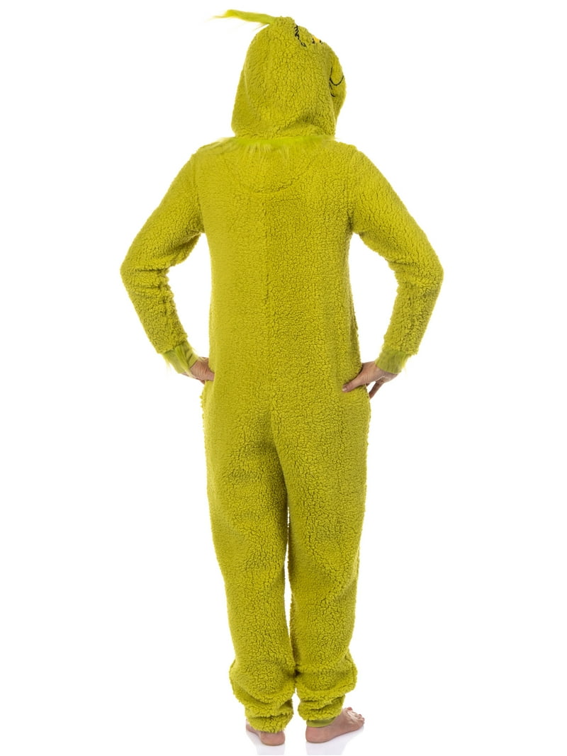 Dr. Seuss The Grinch Women's Christmas Pajamas, Faux Sherpa Union