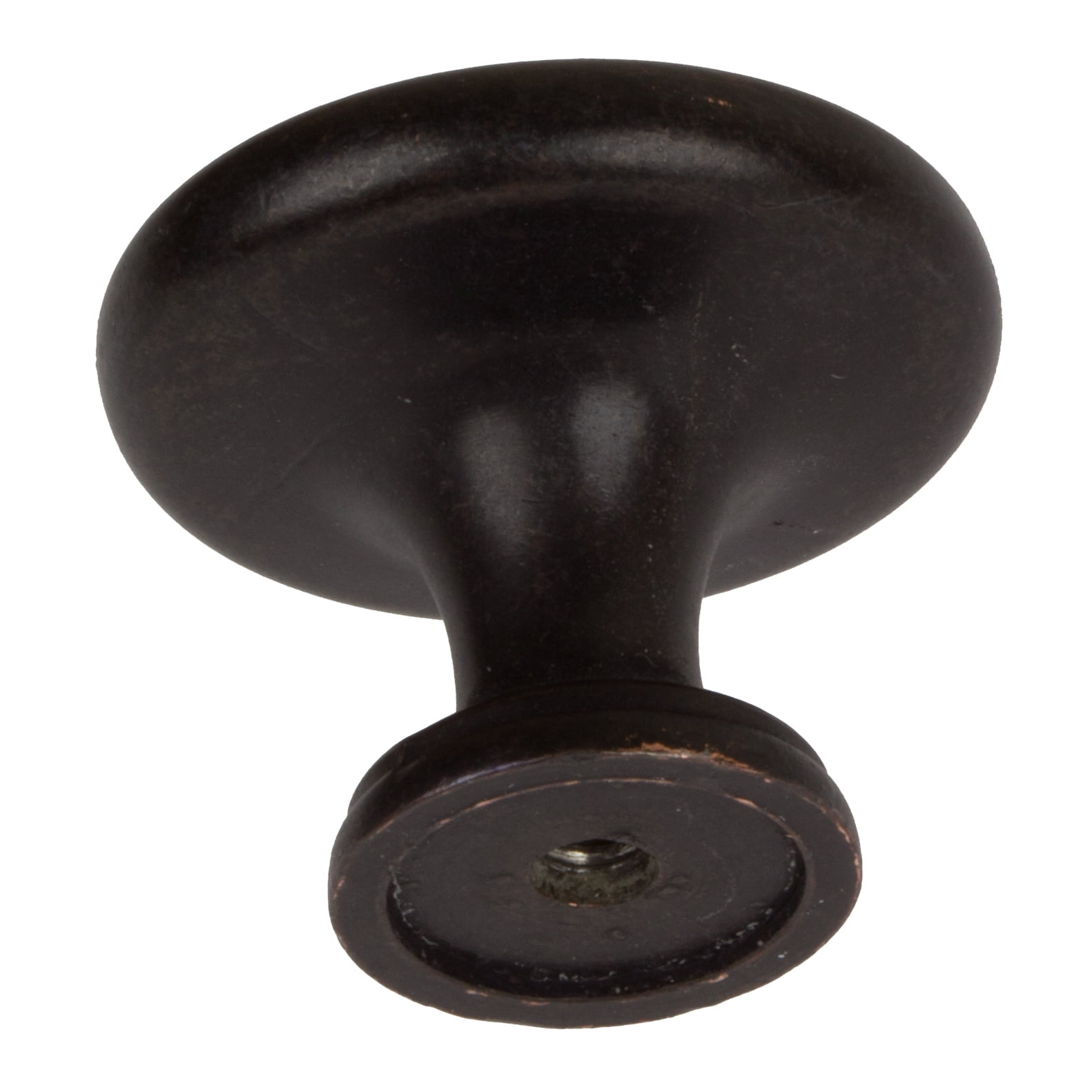GlideRite 1.25 in. Classic Round Ring Cabinet Knobs, Oil Rubbed Bronze, Pack of 25