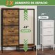 thumbnail image 4 of Comoda Cajonera para Recámara - 4 Cajones de Tela con Parte Superior de Madera y Marco de Acero Plegable - Mueble Organizador con Cajonera (Marrón Rústico), 4 of 4