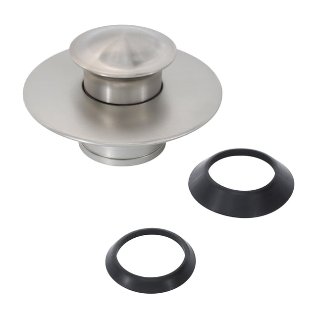 Cubierta de desagüe de baño Danco 10534 de metal niquelado cepillado