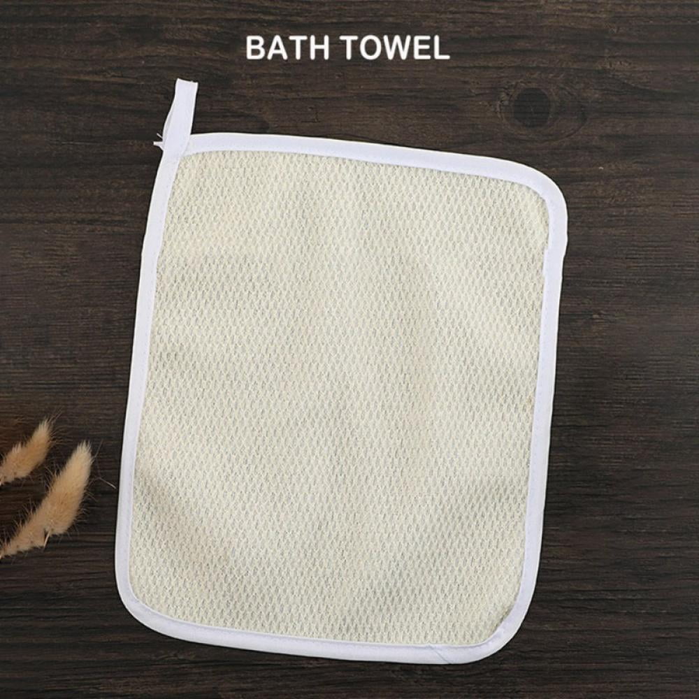 Exfoliating Face Body Wash Cloths Towel Soft Weave Bath Cloth
