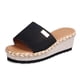 thumbnail image 2 of Mujeres Bowknot Beach Summer Pantuflas Plataforma Slope Heels Plus Size Shoes Wmkox8yii hj789, 2 of 6