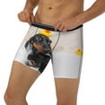 thumbnail image 3 of Cauagu Dachshund Sitting in Bathtub Print Men's Boxer Briefs, Funny & Cute Underwear Elastic Waistband Briefs Ideal Gift for Men,1-Pack, 3 of 7