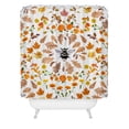 thumbnail image 2 of Society6 Emanuela Carratoni Autumnal Floral Mix Shower Curtain 71" x 74", 2 of 3