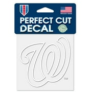 MLB Washington Nationals Prime 4" x 4" 1 Color Perfect Cut Decal