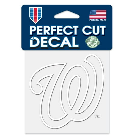 MLB Washington Nationals Prime 4" x 4" 1 Color Perfect Cut Decal