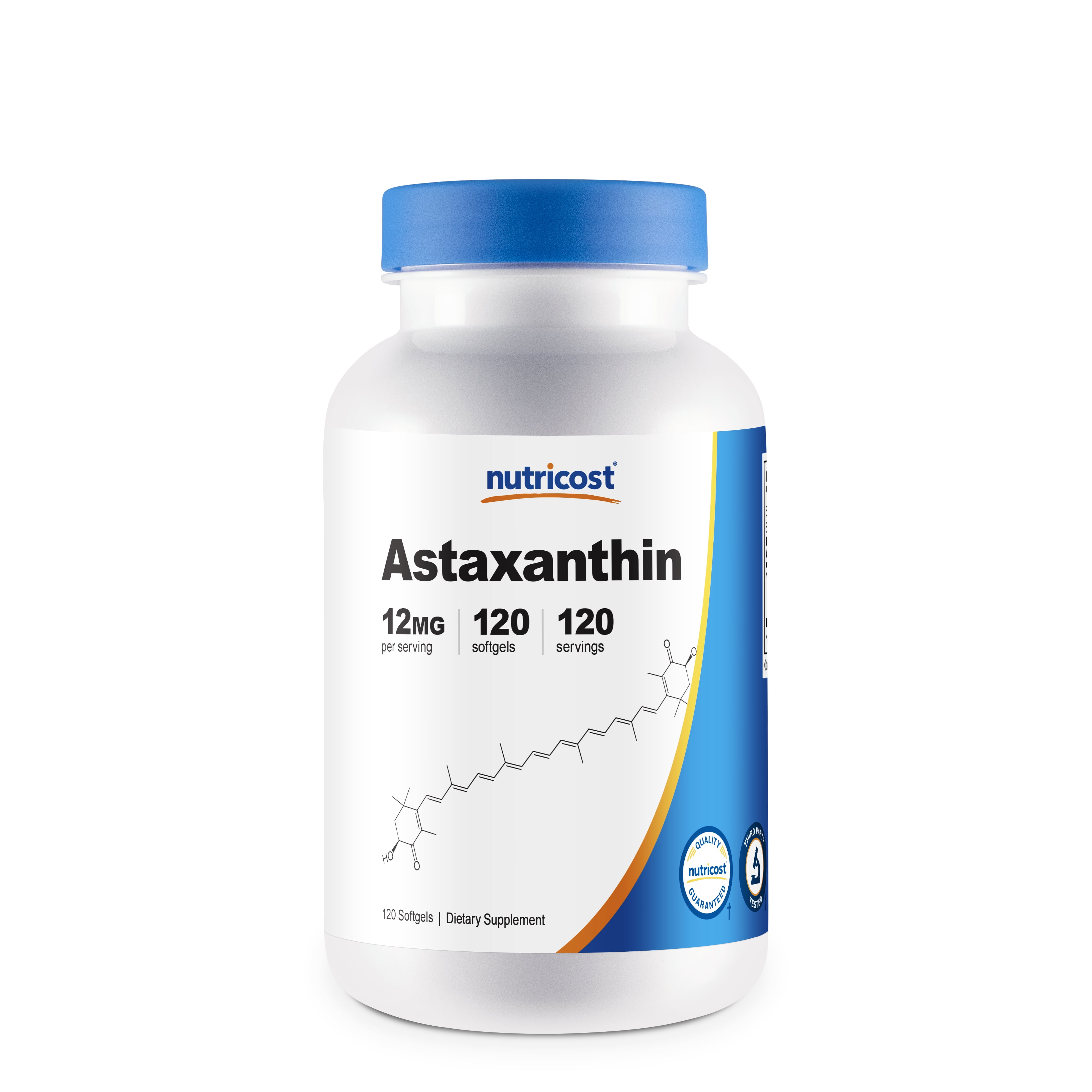 Nutricost Astaxanthin 12mg, 120 Softgels Gluten Free & NonGMO