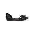 thumbnail image 2 of New Women Breckelles Brigit-08 Leatherette Open Toe D'orsay Hollow Sandal Flat, 2 of 6