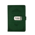 thumbnail image 1 of Bearachild Cuaderno Retro de cuero PU para oficina, planificador de libros con contraseña, Protección de Privacidad, papelería, color vino cartulina UN, 1 of 6