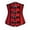 Red, variant on Women's Steampunk Leather Bustier Halter Shoulder Straps Underbust Corset Tops Red L