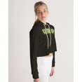 thumbnail image 3 of Black Glow up Women's Cropped Hoodie, 3 of 8