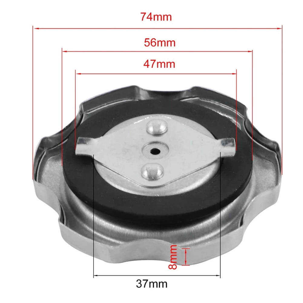 2-Pack GX390 Style Gas Cap - Fits Honda GX340, GX390, GX200, GX160 Engines & Clones