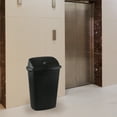 thumbnail image 6 of Minekkyes 4 Packs Kitchen Trash Can 13 Gallon with Swing Lid, Plastic Tall Garbage Can, Large 50L Waste Bin for Home, Office, Garage, Restaraunt (Black), 6 of 7
