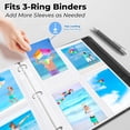thumbnail image 2 of Dunwell Photo Sleeves For 3-Ring Binder, (3.5x5, 100 Pack) For 800 Pictures, Each Photo Page 2 of 11