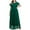 J-Green, variant on ZQUUVOU Women's V Neck Dresses With Sleeves Chiffon A Line Formal Dress Long With Slit Burgundy