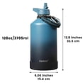 thumbnail image 4 of Jarra para botella de agua CIVAGO, con aislamiento de 3 tapas, de acero inoxidable, galón, 4 of 5