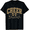 Black, variant on KeHetSoft Women's Leopard Bow Cheer Mom Cotton Graphic T-Shirt