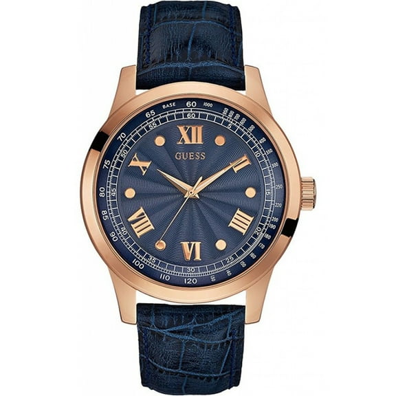 Guess Men's W0662G4, Dress Sport,Leather Strap,Rose Gold Tone,Stainless Steel Case,50m WR