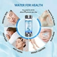thumbnail image 6 of Hydrogen Water Bottle, Portable Rechargeable Hydrogen Water Bottle Generator, Hydrogen Water Ionizer Machine, with SPE/PEM Technology, for Home Office Travel Fitness Drinking, with Gift Box, 6 of 8
