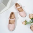 thumbnail image 4 of Big Girls Dress Shoes Mary Jane Low Shoes Ballerinas Princess Shoes Wedding Shoes Flat Shoes Weddings Birthday Parties Campus for Kids Size 8-9T, 4 of 7