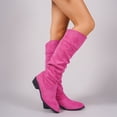 thumbnail image 5 of Willtoo Women Pointed Toe Block Heel Knee High Boots Comfort Low Heel Fashion Long Boots for Autumn Winter Daily Wear & Outdoor Activities, 5 of 6