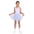 thumbnail image 5 of Stitch Girls Sleeveless Allover Print Tulle Romper, Sizes 4-12, 5 of 8