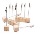 thumbnail image 3 of justharion 10pcs Card Holder Picture Frame Decorations Displaying Rack Wedding Part Banquet Tabletop Memo Holders Stand Desktop Ornament, 3 of 8