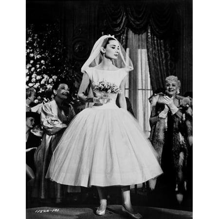 Audrey Hepburn Wedding Dress Photo Print (Audrey Hepburn Best Photos)