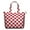 Red And White, variant on Multi Color Moroccan Checkered Pattern Travel Tote Bags for Women Carry On,Large Weekender Bags for Women Travel,Multi Functional Duffle Bag for Work,Shopping,Sports