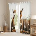 thumbnail image 3 of Homewish Western Alpaca Child Black Out Curtains, Rustic Farmhouse Animal Curtains Pack of 2 (42x63 Each), Groovy Daisy Floral Bedroom Curtains, Living Room Curtains Decor, 3 of 6
