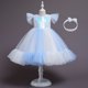thumbnail image 1 of Vestido infantil, vestido de lentejuelas para niña de las flores, vestido de pasarela para boda, ropa de actuación, vestido de princesa hinchado de gasa para niña, 1 of 6