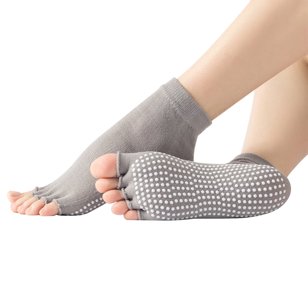 Chaussettes de Yoga pour Femmes et Hommes??Full Toe Non Slip