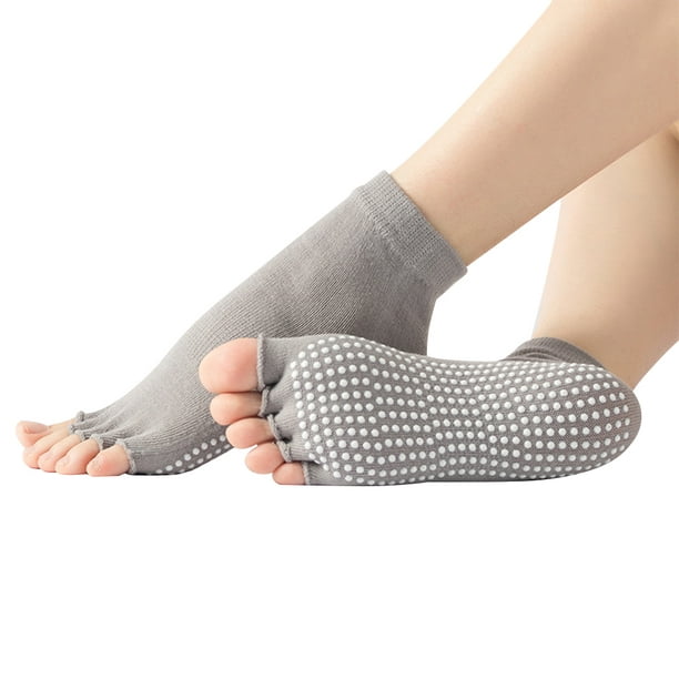 Yoga Socks for Women & Men ??Full Toe Non Slip Sticky Grip Accessories for  Yoga, Barre, Pilates, Dance, Ballet