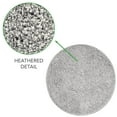 thumbnail image 6 of mDesign Microfiber Accent Rug Mat/Runner, 24" Diameter - Heather Gray, 6 of 8