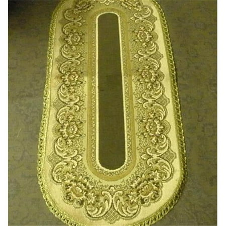 

14 x 32 in. Begium Table Runner Verona Beige