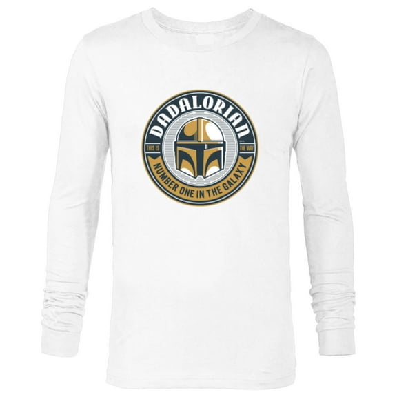Star Wars The Mandalorian Dadalorian - Long Sleeve T-Shirt for Men - Customized-White